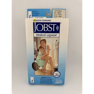 JOBST UltraSheer 15-20 mmHg Moderate Compression Knee High Medium Natural 119402
